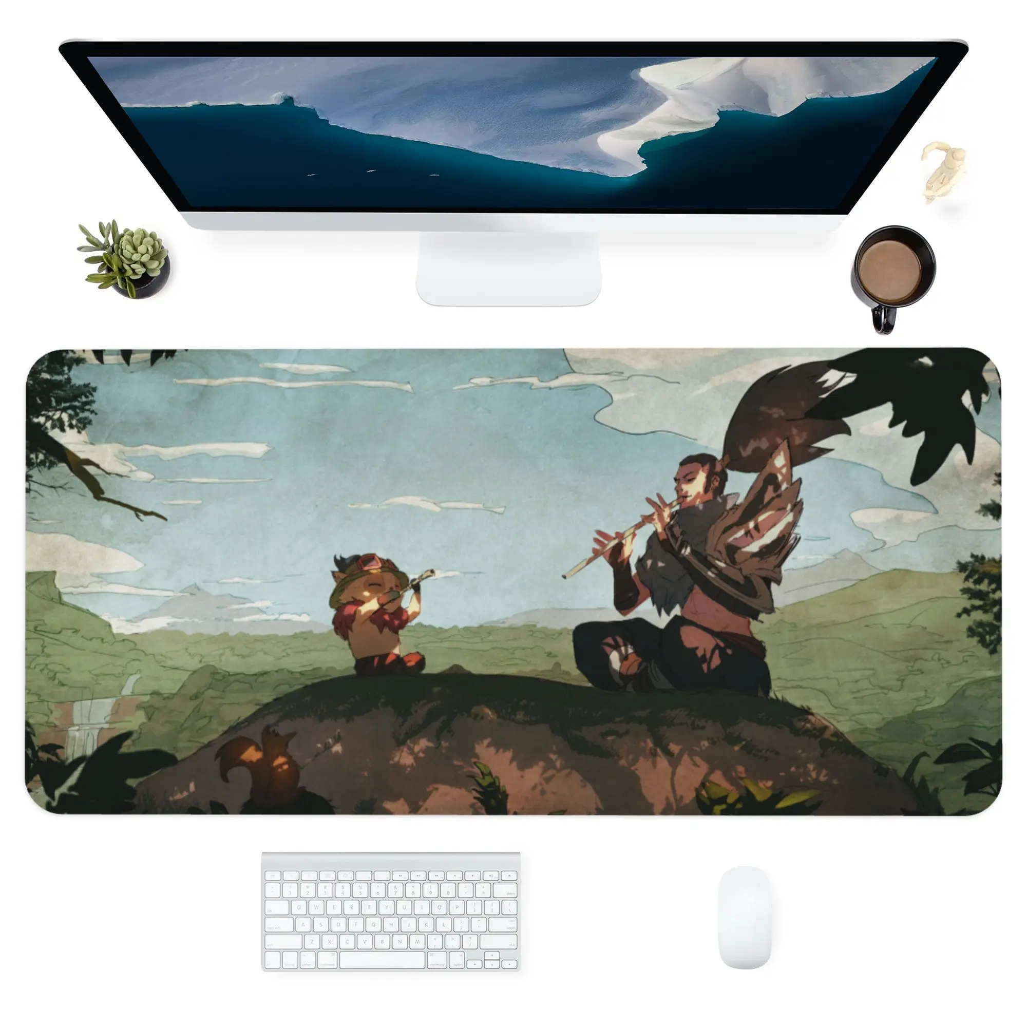 

Горячая Распродажа League of Legends коврик для мыши из натурального каучука водонепроницаемый игровой Настольный коврик для мыши Коврик для клав...