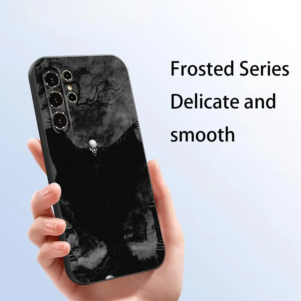 Фото Суперстильный чехол для телефона с вампирским дизайном для Samsung Galaxy S26 S25 S24 S23 S22 S21 Plus Ultra Note20, мягкий, черный №5