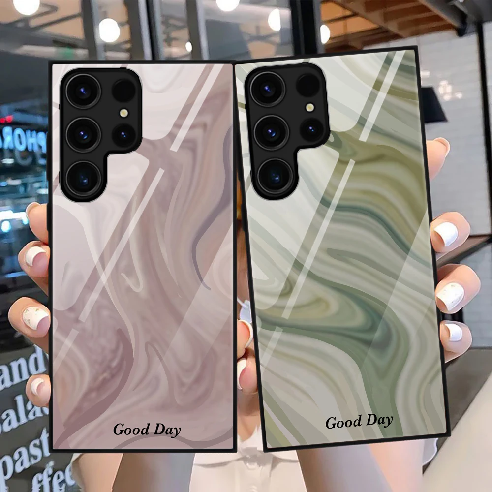 

Marble Art Graffiti Case for Samsung Galaxy S23 S22 S21 S20 Ultra Plus FE S10 Lite Note 20 10 S10e Tempered Glass Coque Capa