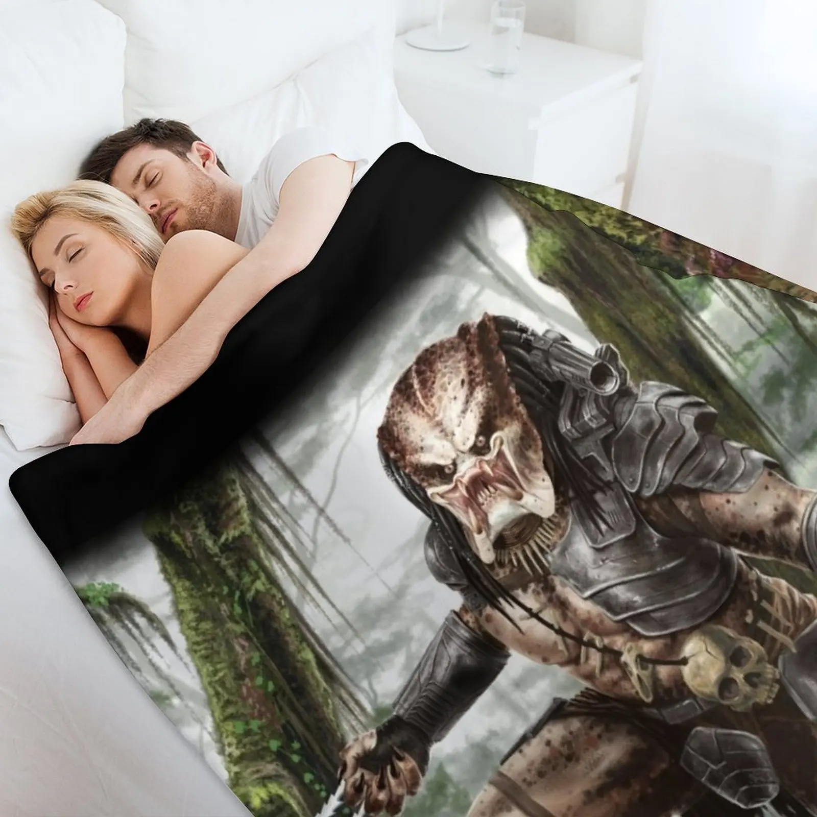 Одеяло Хищника меховые изделия летние постельные принадлежности одеяла