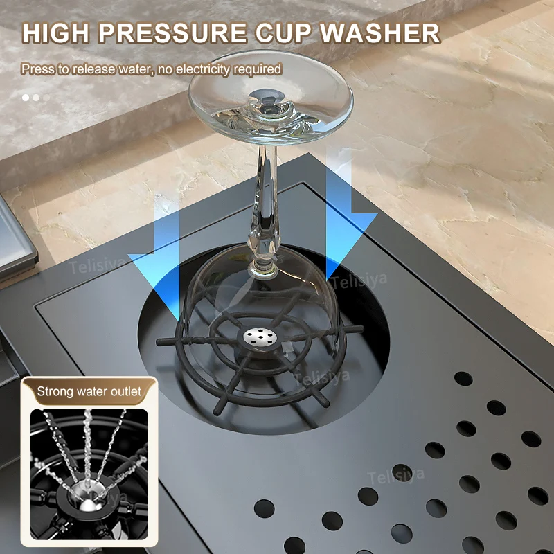 Скрытая кружка мойка емкость многофункциональная раковина мини маленький один