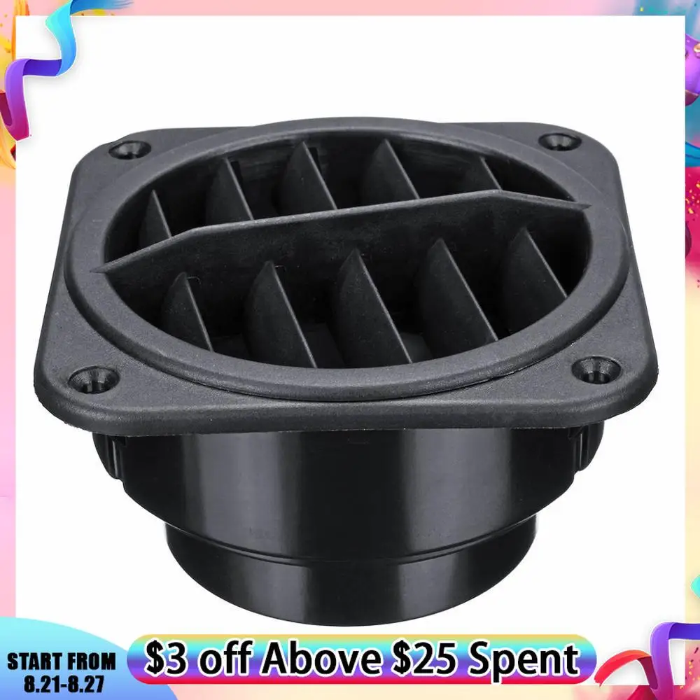

60mm 75mm Diesel Heater Air Vent Outlet plastic flat Vent For Webasto Eberspach Diesel Parking Heater