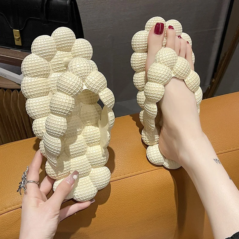 Personality Bubble Slippers Home Massage Bottom Shoes for Men Women's Sandals Non Slip Beach Slippers Outdoor Slides