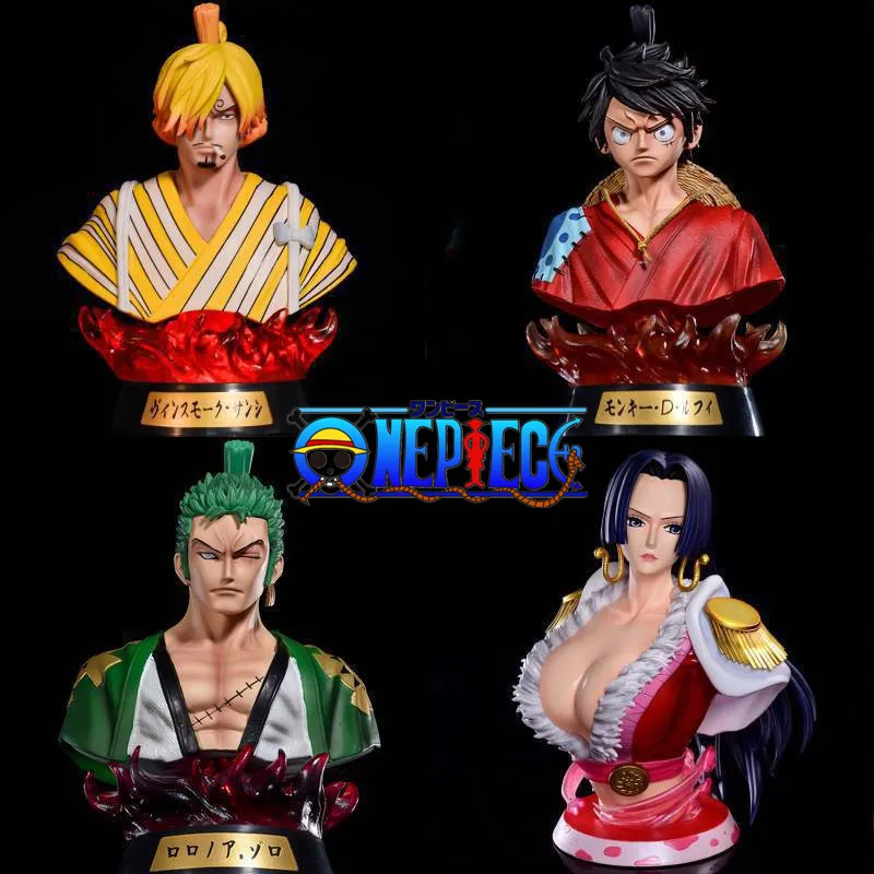 

16 см цельный Саурон Луффи саньдзи импресс может излучать светильник кимоно бюст статуя Аниме периферийные фигурки модель украшения-Игрушк...