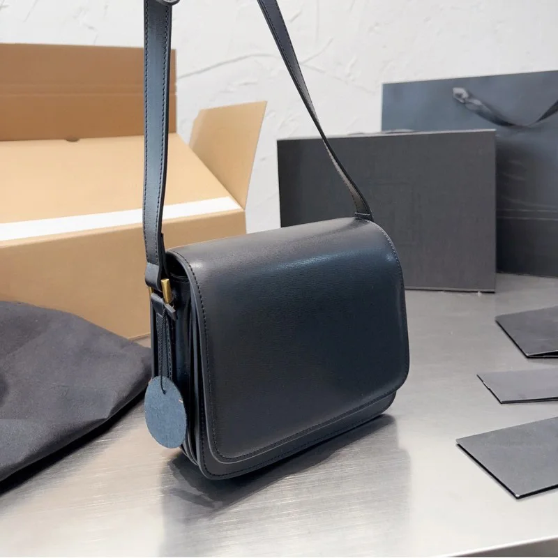 Genuine Leather Luxury Designer Flap Ladies Buckle Shoulder Casual Flap Adjustable Messenger Handbag Bags Women Bags For Woman