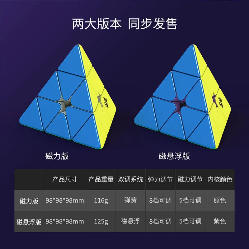 

Weilong Pyraminx Magnetic Magic Speed Cube Stickerless Professional Puzzle Toys Children's Gifts Weilong Pyramid Maglev Cubo