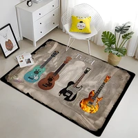 music guitar printed room bedroom floor mat carpet rugs and carpets for home living room study large rug