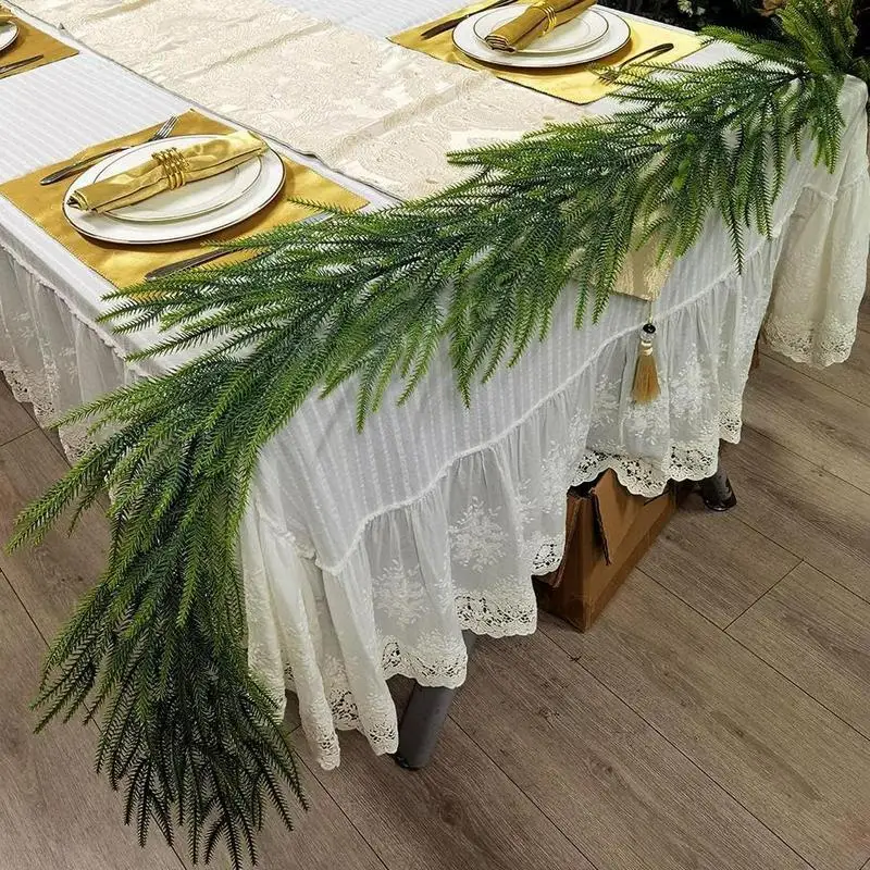 Norfolk Pine Garland Рождественская зеленьная гирлянда Зеленая искусственная зелень