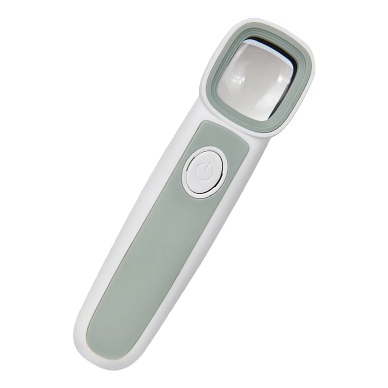 Прецизионная ручная лупа с 3 светодиодами удобная для чтения пожилых людей