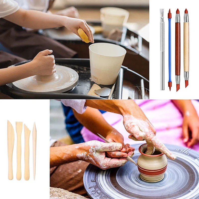 Инструменты для лепки керамической глины 43 шт. двусторонний набор инструментов