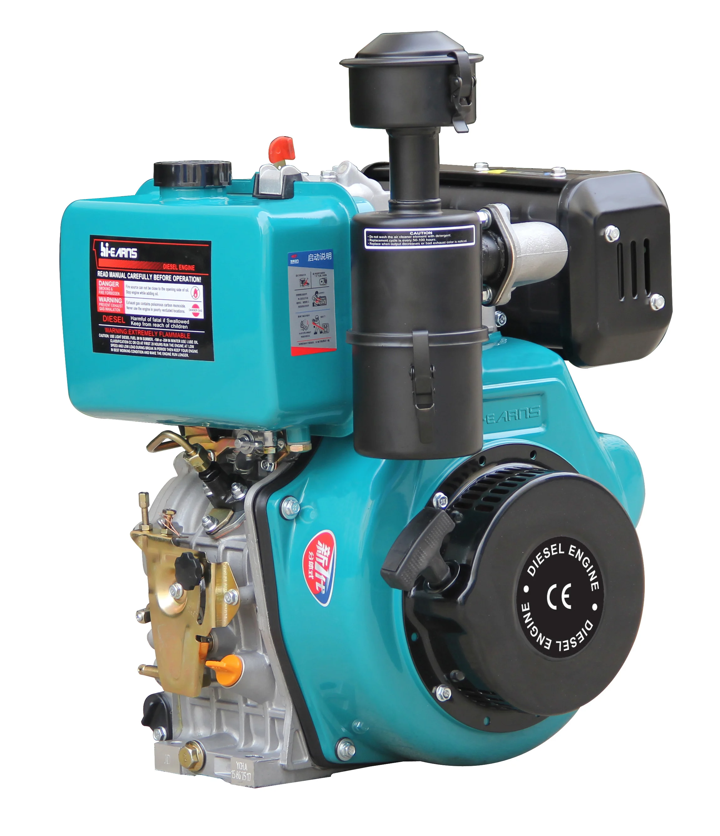 zevarns Spline shaft die-sel двигатель с воздушным охлаждением 12h·p PTO модель в итальянском