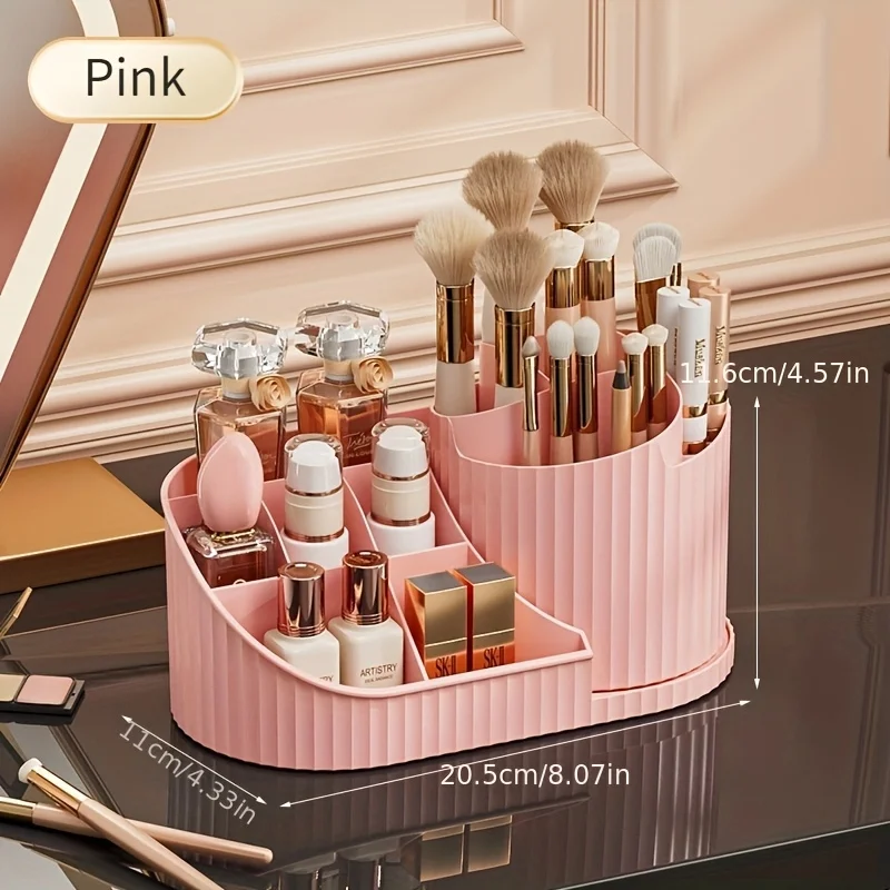 

Rotating Makeup Organizer, White & 4 Colors