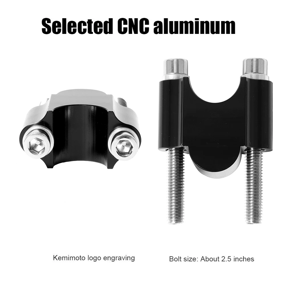 Универсальный Зажим Для Руля Мотоцикла Черный/жатый 28 Мм 1 5 22 1/8 Дюйма