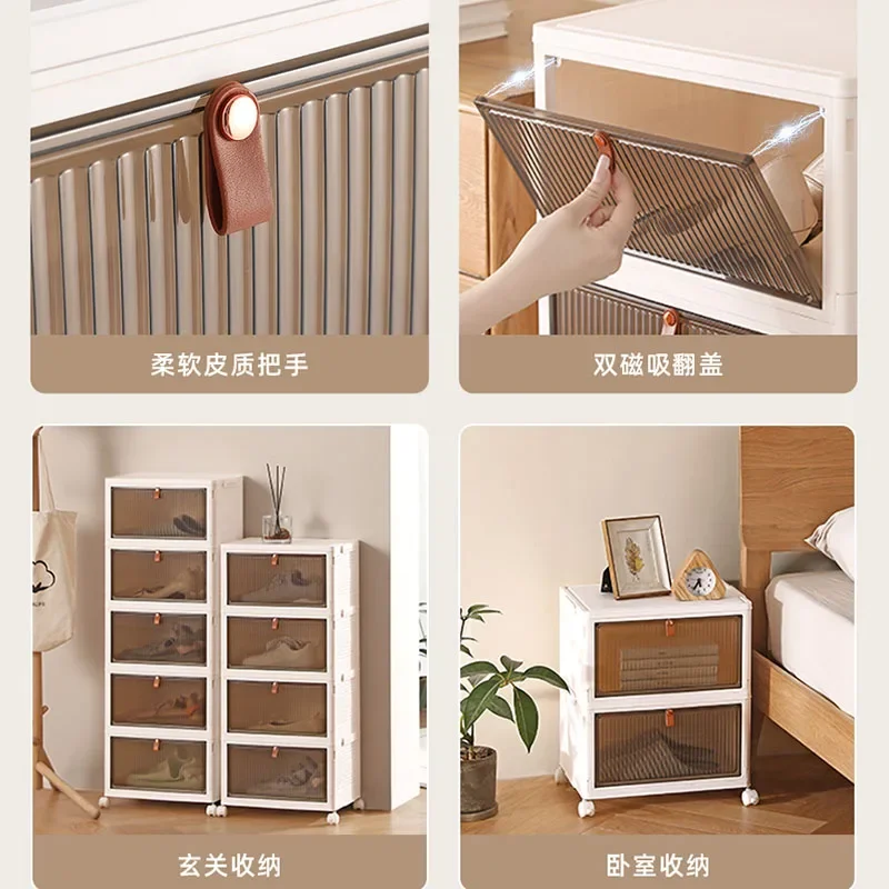 Пластиковая Складная металлическая полка для обуви в узкий коридор