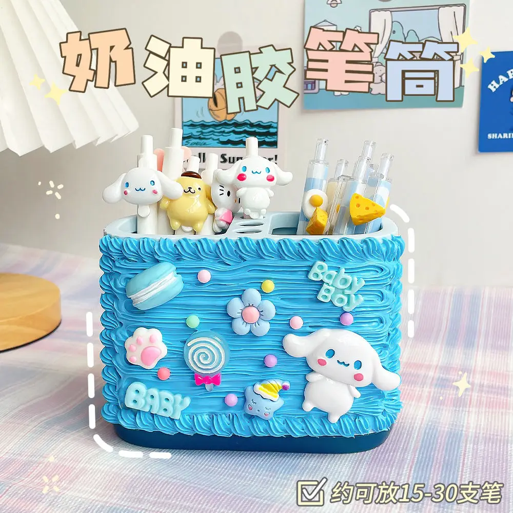 

Держатель для ручек ручной работы для детей, Большой Вместительный чехол для карандашей, Настольный ящик для хранения ручек, наборы кремово...