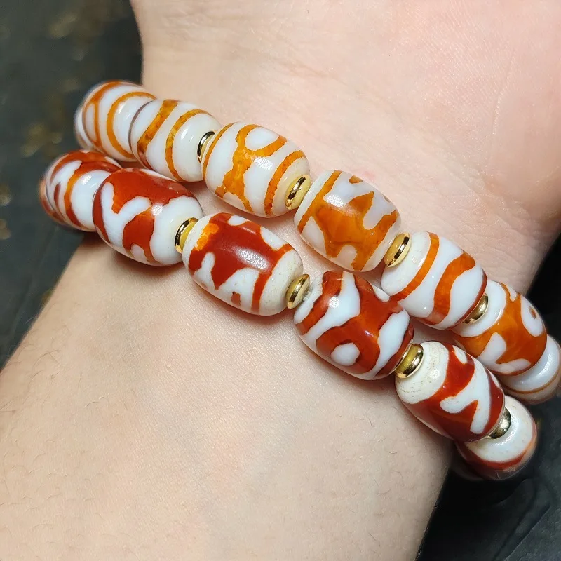 Браслет из красного агата с белыми отверстиями разные модели яркий амулет Tianzhu