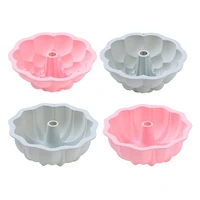6 inches steamable round flower silicone baking tool flower shaped savalin baking pan braided chiffon diy bread cake mold