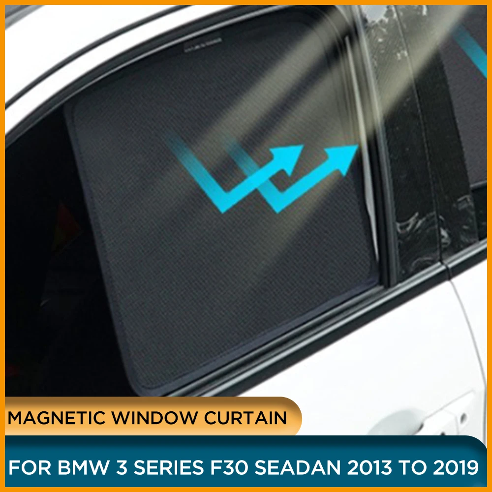 Magnetic Side Window Sunshade Visor For BMW 3 SERIES F30 320i 328i 2019 2018 2017 2016 2015 2014 Car Side Door Window CURTAIN