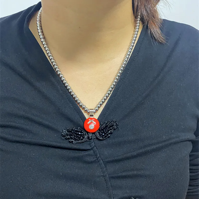 Цепочка с подвеской из нержавеющей стали искусственным жемчугом