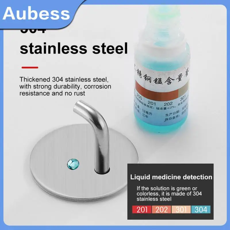 

Настенный крючок-органайзер, универсальные Крючки из нержавеющей стали, самоклеящиеся крючки на заднюю дверь, легко устанавливается дома