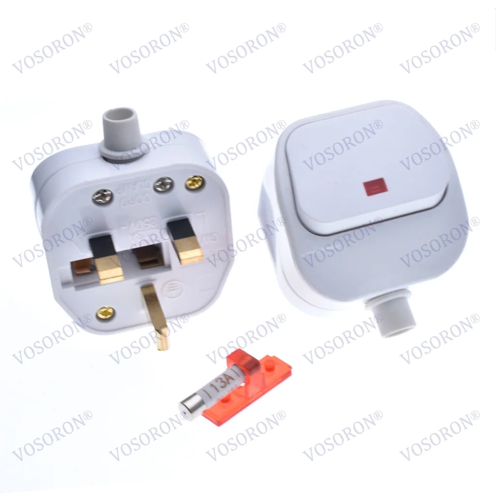 Верхняя вилка 13A BS 3-контактный тип G Англия Саудовская Аравия Дубай Сингапур