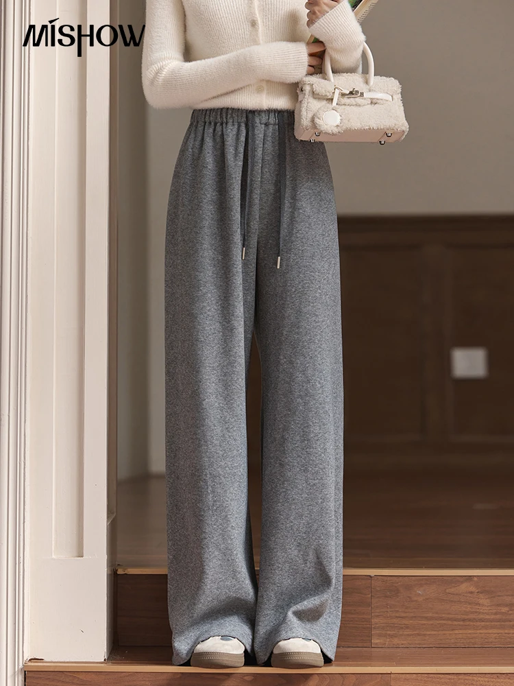 MISHOW широкие брюки женские повседневные универсальные длинные 2024 осень-зима