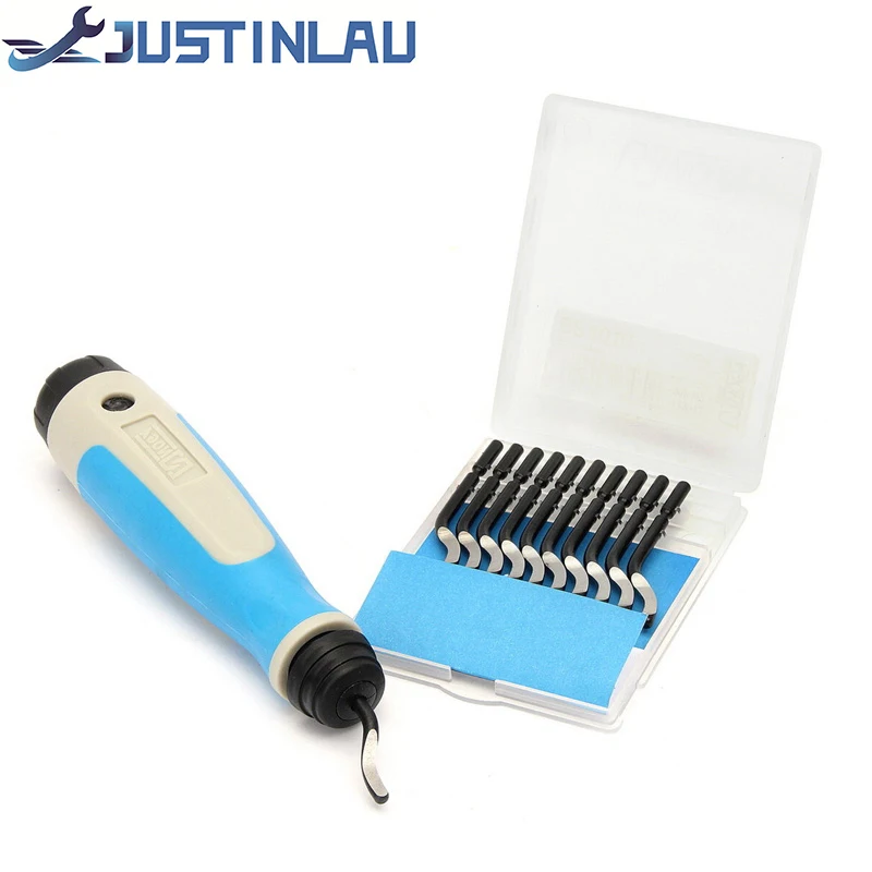 

NG1000 ручка заусенцев 11 шт. BS1010 S10 набор лезвий инструмент для снятия заусенцев из дерева и металла инструмент для удаления заусенцев