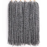 goddess faux locs hair crochet braids hair 18 inch straight synthetic hair extensions outdoor party fashion dressing for women
