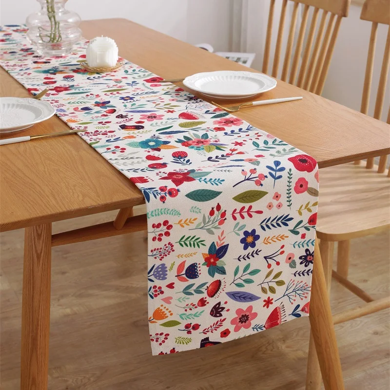 

Пасхальный кролик, цветочный принт, настольная дорожка, Весенняя скатерть в виде животного, кролик, праздничная скатерть, столовая дорожка, пасхальные украшения