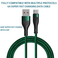 6a 2m usb lightning type c cable micro usb fast charging android mobile phone charger data cord for xiaomi iphone 11 realme