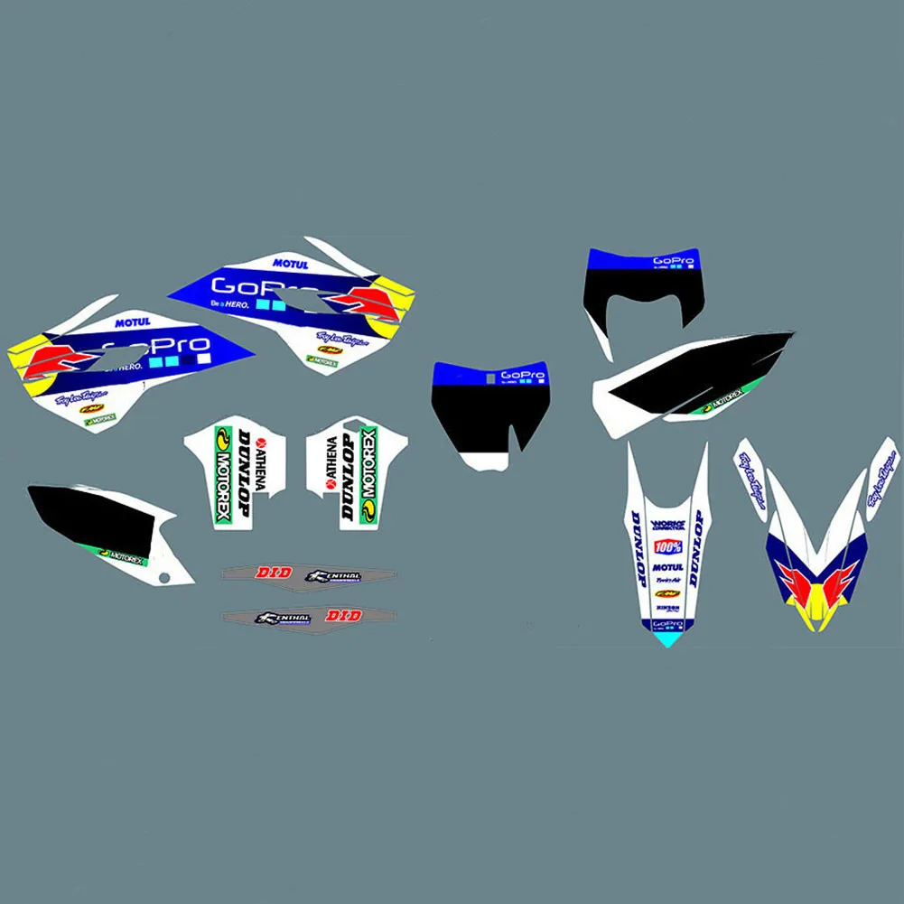 Для Husqvarna TC FC 2014 2015 125 150-450 Бесплатный фон под заказ графические наклейки Delcas для TE