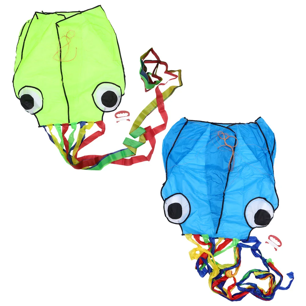 

2pcs Kids Cartoon Octopus Kites Easy to Fly Long Tail Kites for Outdoor Games