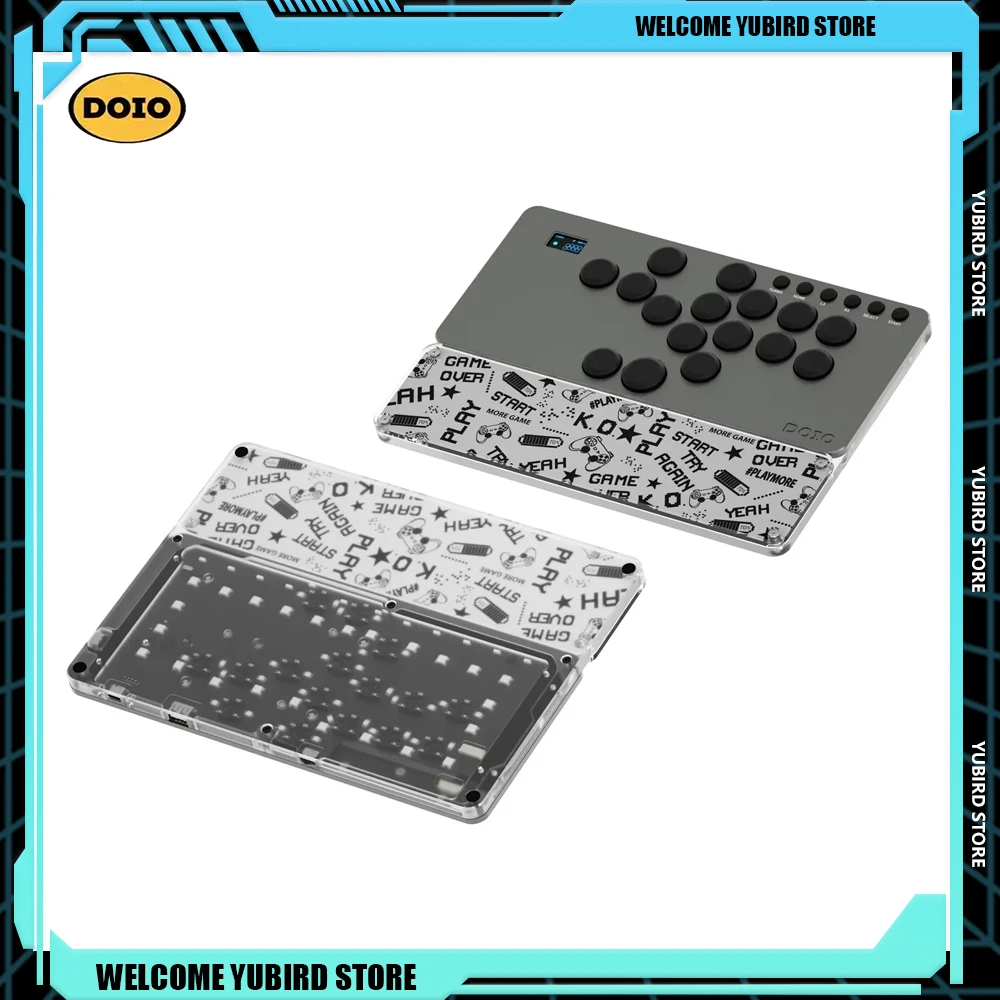 DOIO KBGM-H06 PS5 PS4 Switch Steam SF KOF Tekken Портативный аркадный джойстик по индивидуальному