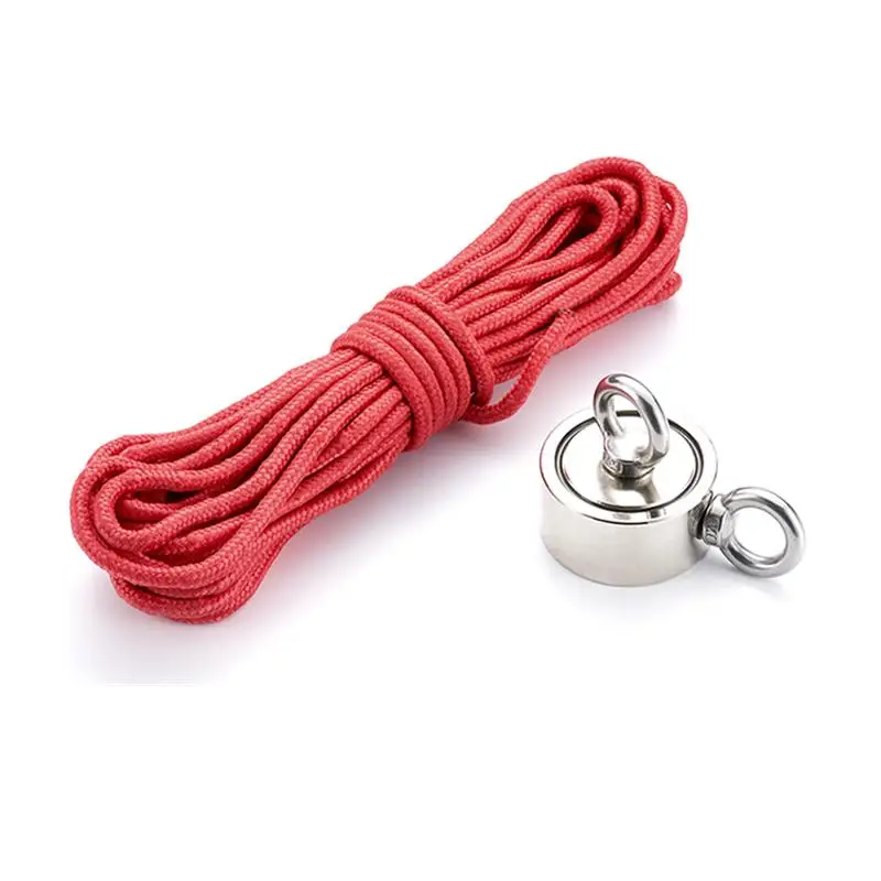 UMYUU Salvage Nylon Rope Magnet Braided Heavy With Safe Lock Strong Search Magnetic Fishing Pot 10/20M | Обустройство дома