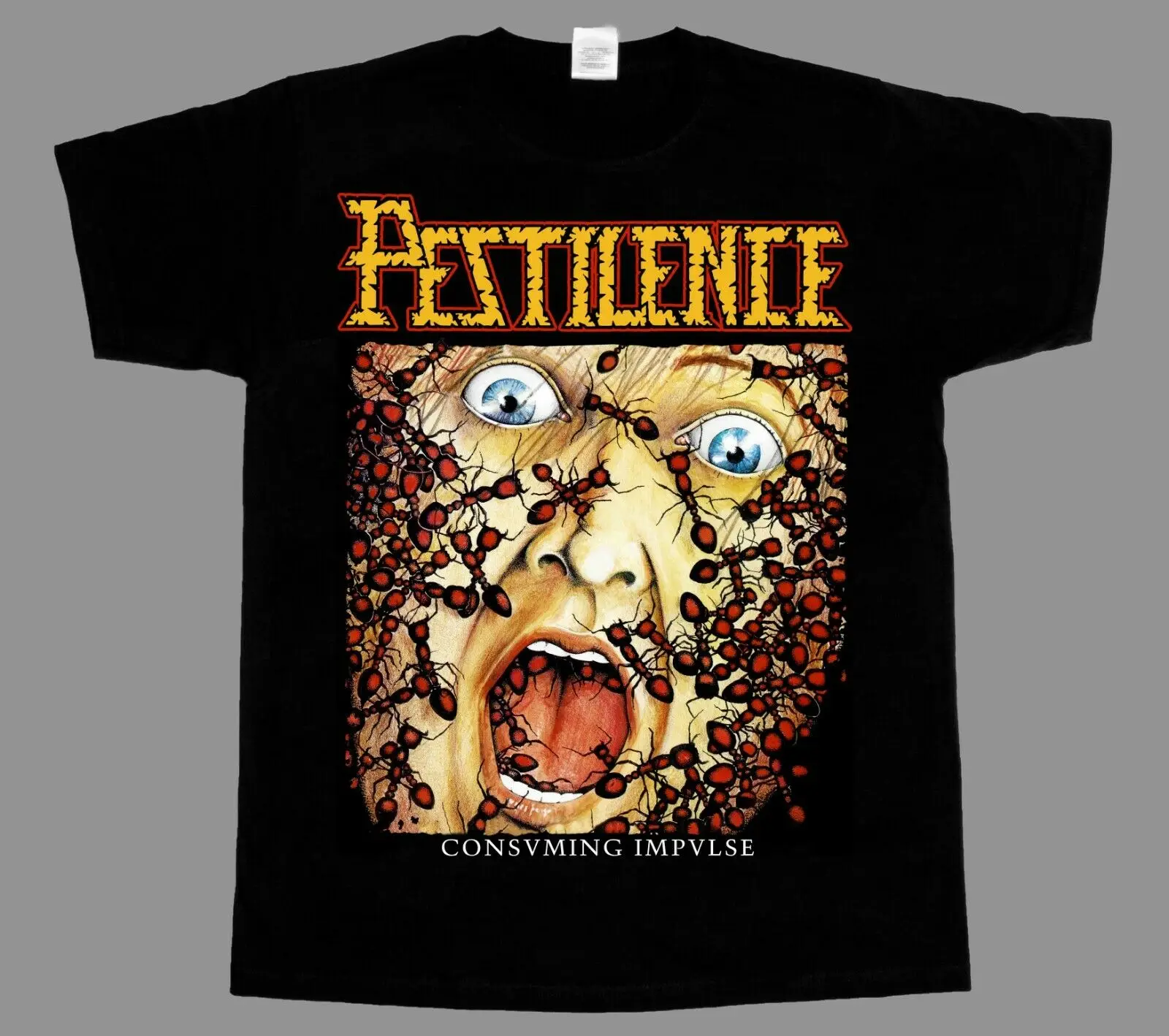 

Pestilence Consuming Impulse NEW BLACK T-SHIRT