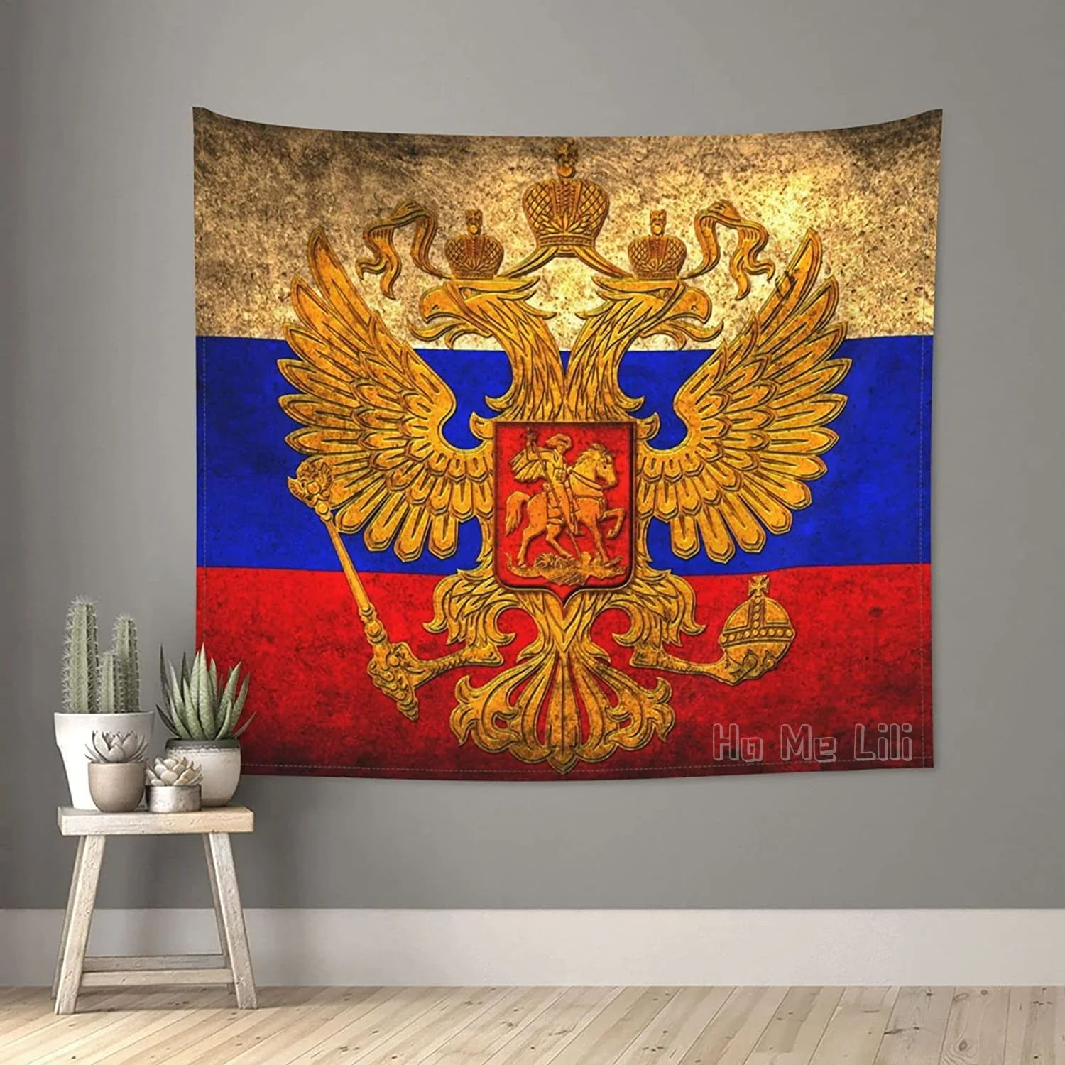Гобелен с российским флагом настенный гобелен для спальни гостиной общежития