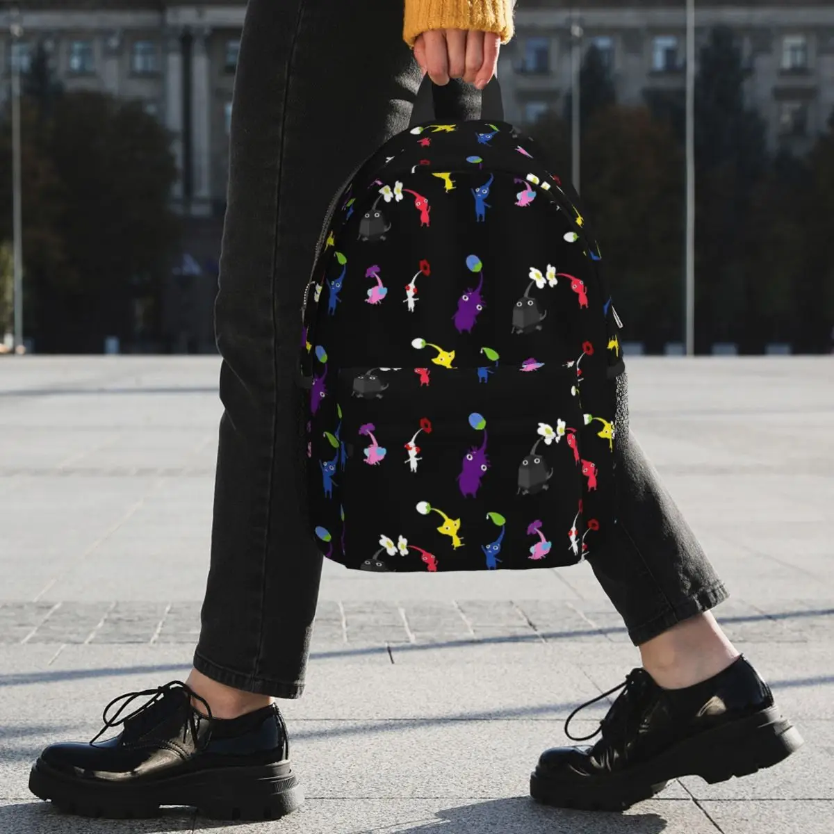 Рюкзаки Pikmin для подростков модные детские школьные ранцы дорожный ранец сумка на