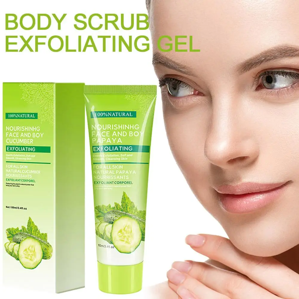 

Facial Exfoliating Mousse Peeling Gel Face Scrub Deep Smooth Cleaning All Skin Remove Skin Moisturizing Types Exfoliator Cr M1X3
