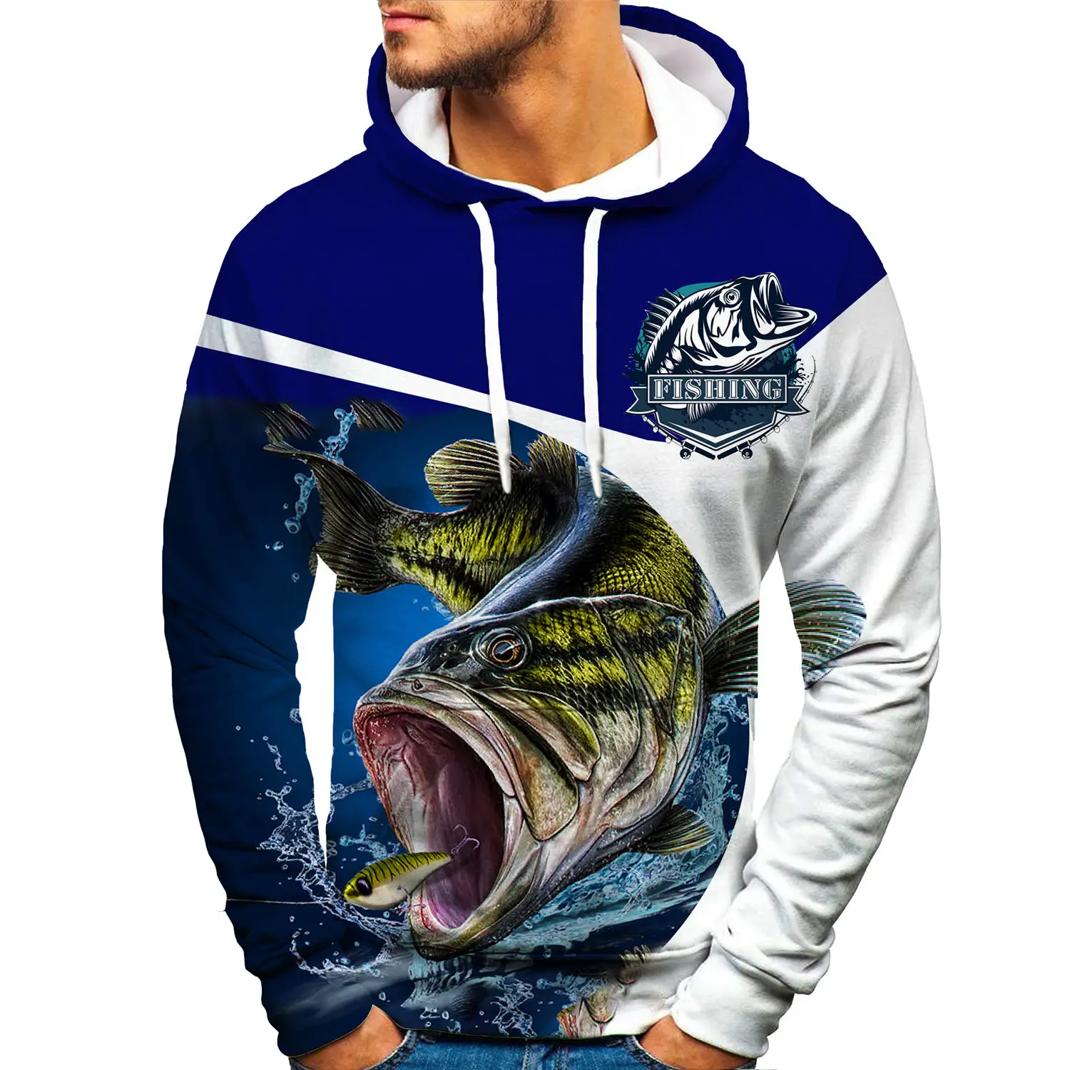 2022 Animal Carp Fishing 3D All Over Printed Men Hoodie Harajuku Fashion Sweatshirt Unisex Casual Jacket Pullover