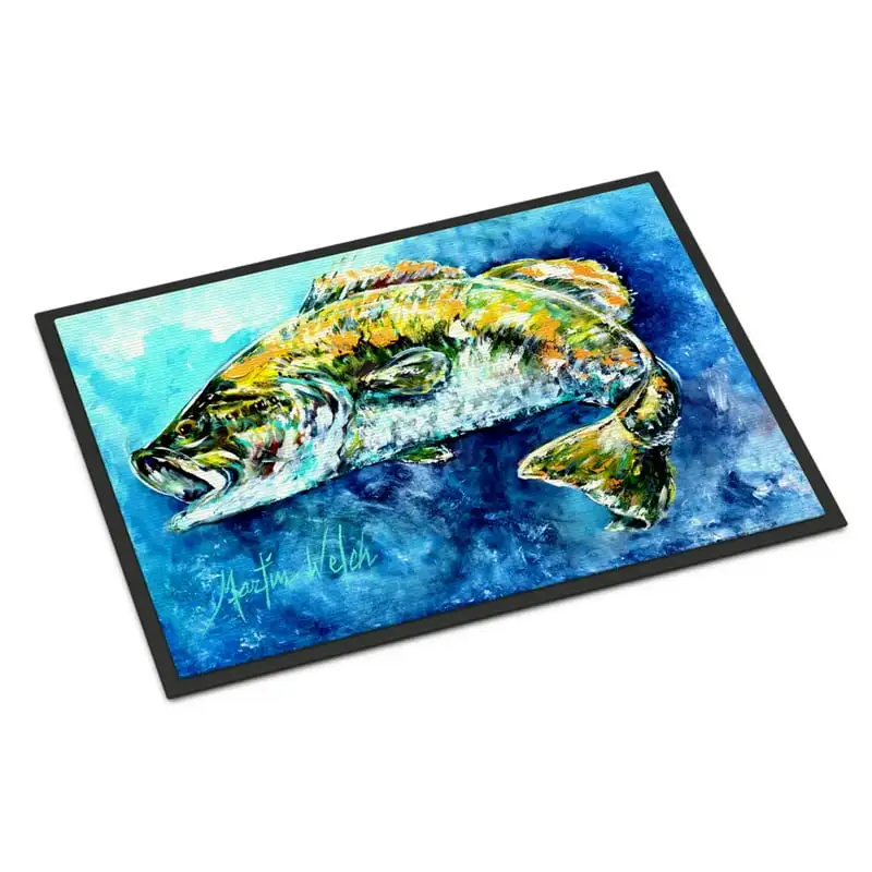 

Bobby Bass Door Mat, Indoor Rug or Outdoor Welcome Mat 18x27 Doormat , 18H X 27W,