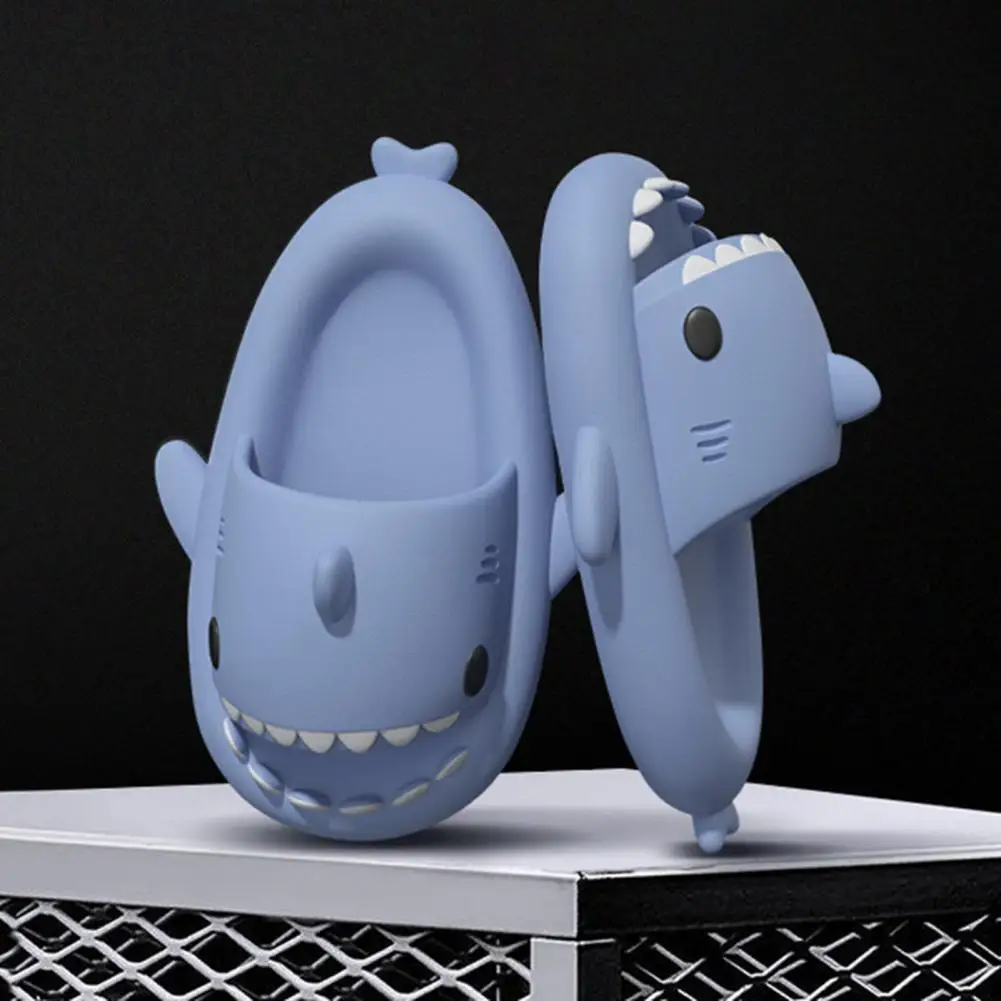 

Funny Children Parent Adult Slippers Cute Shark-shaped Home Non-slip Boys Kids Slippers Toddler Girls Shoes Man Women Slippers