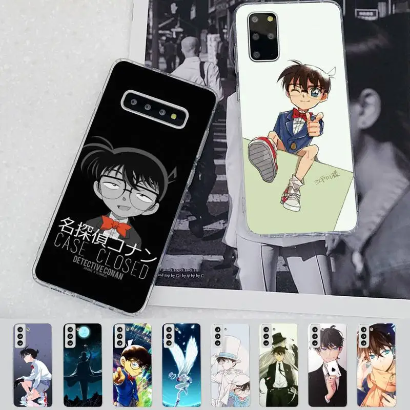 

TOPLBPCS Detective Conan Phone Case for Samsung S21 A10 for Redmi Note 7 9 for Huawei P30Pro Honor 8X 10i cover