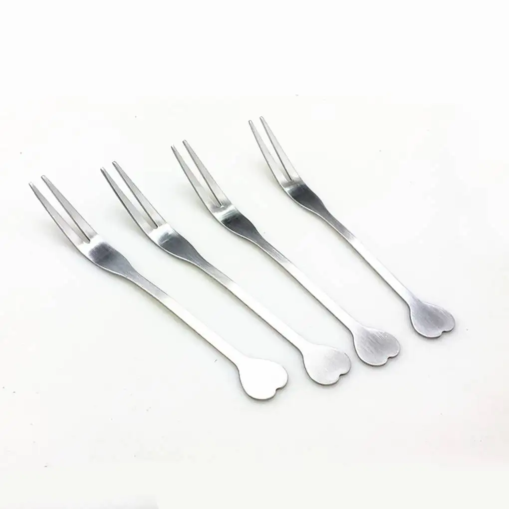 

Вилка для фруктов из нержавеющей стали, аппетит, столовые приборы для колбасы, домашняя посуда для выпечки, обеденная посуда на день рождени...