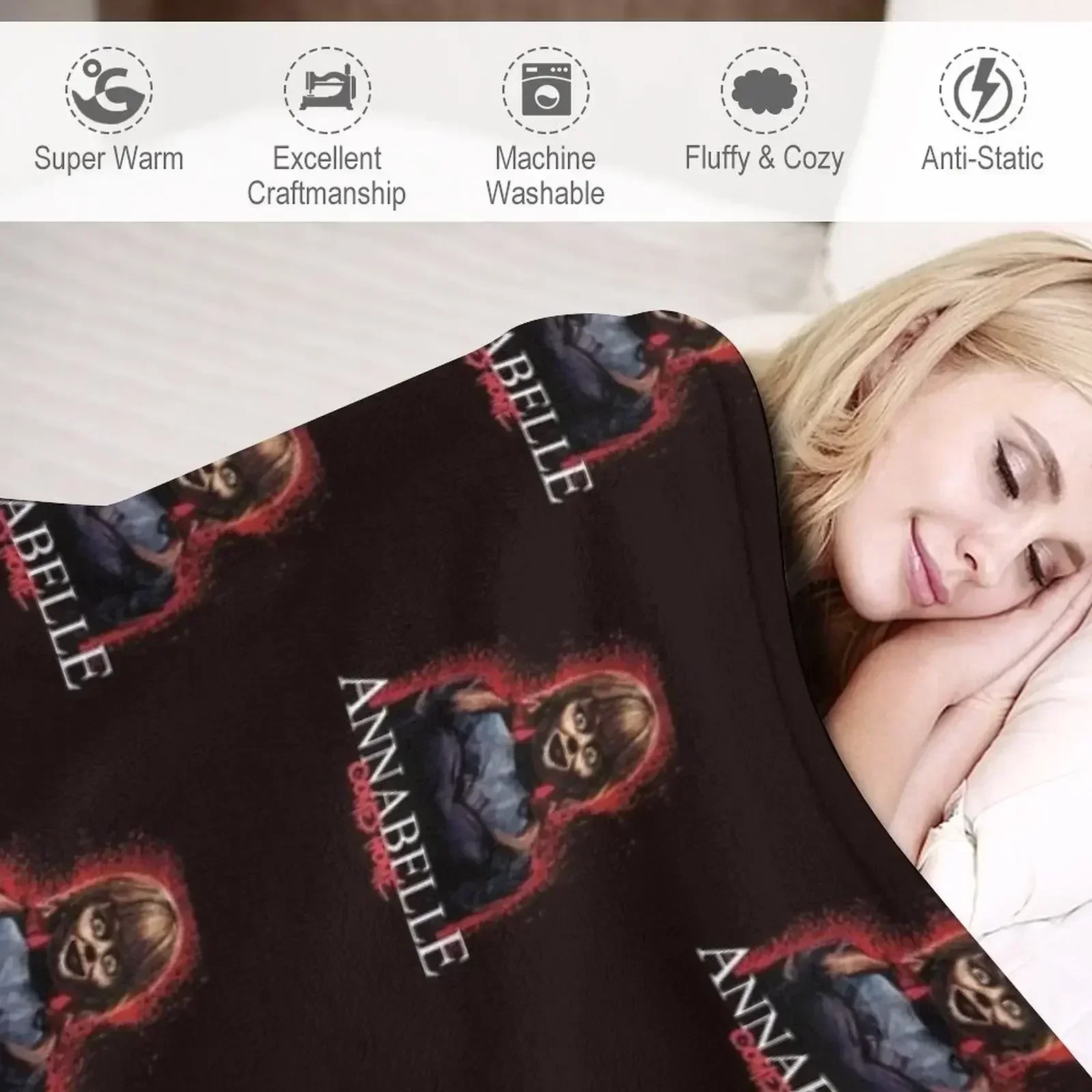 Аннабель поставляет домашнее одеяло среда плюшевые одеяла для спального мешка