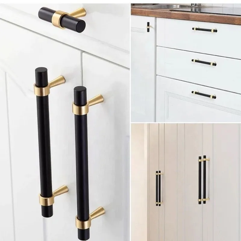 

Luxury Stainless Steel Cabinet Handles T-bar Furniture Pulls Wardrobe Door Knobs