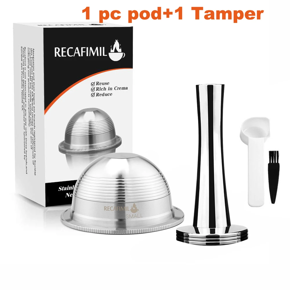 

Многоразовые капсулы iCafilas из нержавеющей стали для Nespresso Vertuo