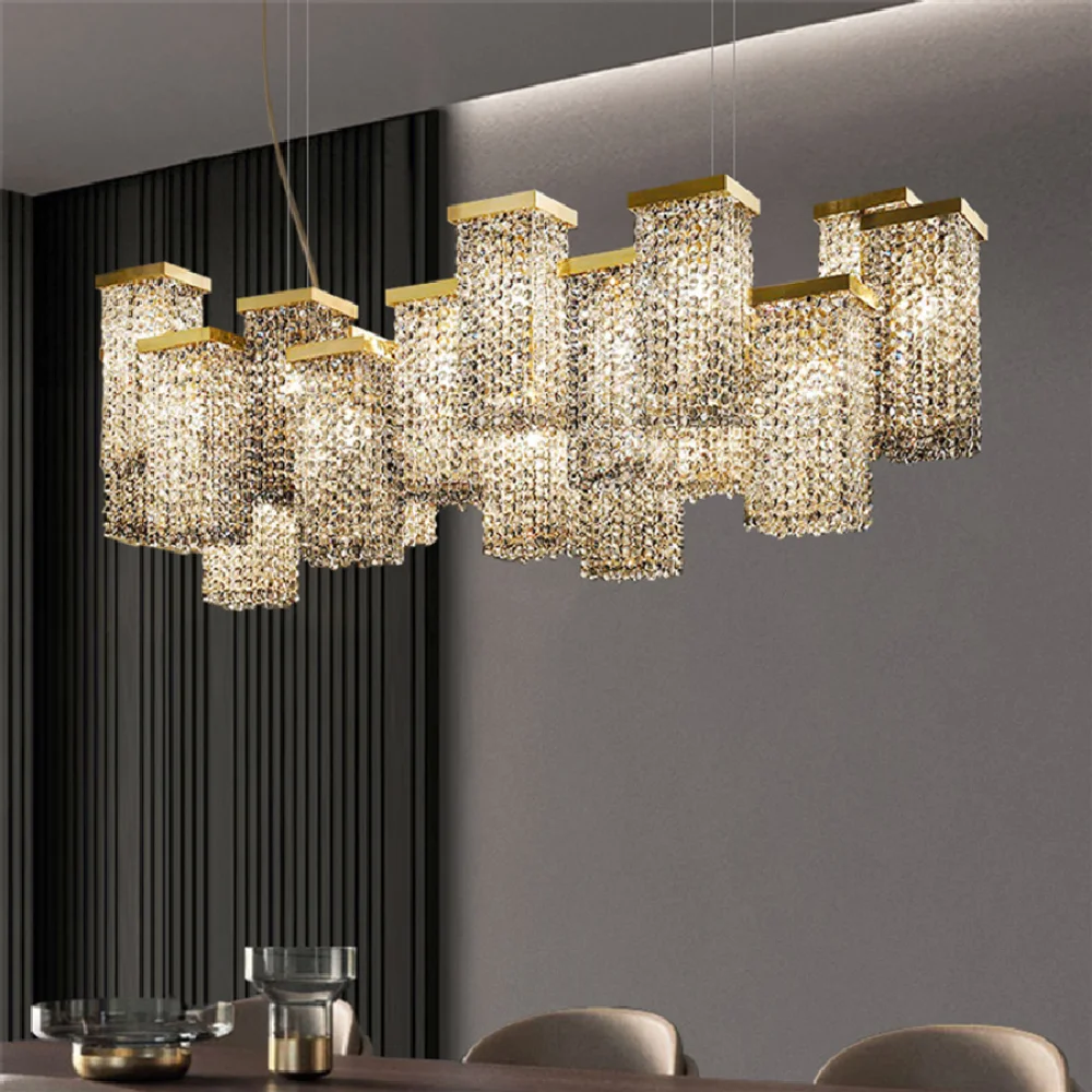 

Chandeliers Light LED pendant lamp Modern Nordic Crystal Italy Designer for Dining Room Living Room Bedroom Villa Island Hanging
