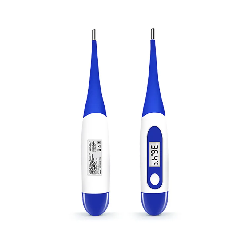 

Водонепроницаемый Электронный термометр с мягким наконечником, медицинский Портативный электронный цифровой термометр с ЖК-дисплеем для детей и взрослых