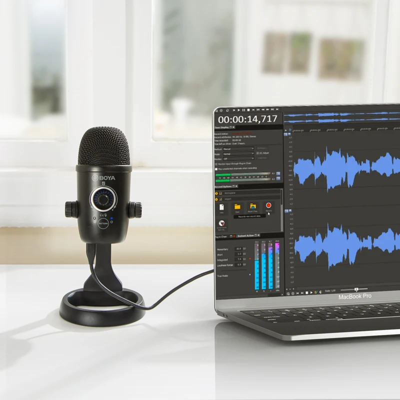 BOYA BY-CM5 USB конденсаторный микрофон с функцией записи для ноутбука Windows Mac в режиме