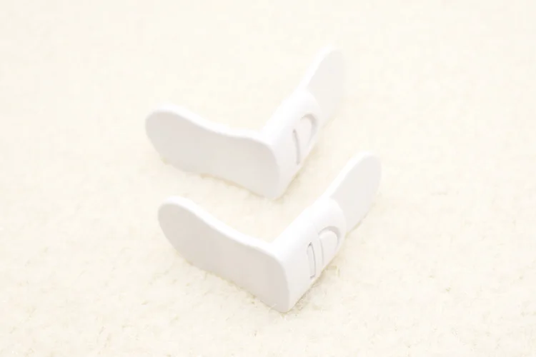 Baby Safety Drawer Lock Anti-Pinching Hand Cabinet Drawer Locks Plastic White Safety Buckle for Children Kids Protection images - 6